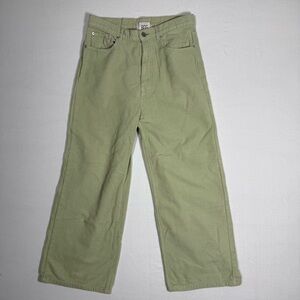 BDG High & Wide Green Corduroy Pants size 29 urban outfitters